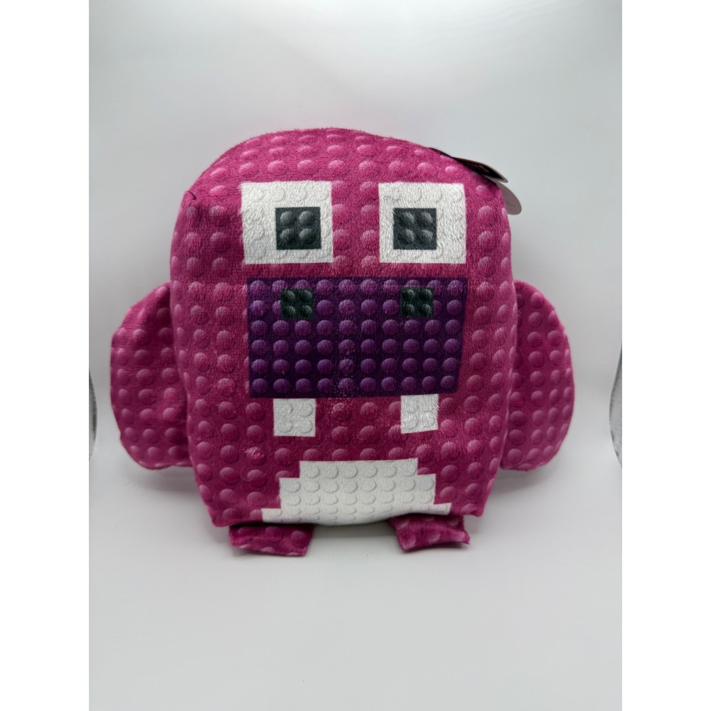 Parkway Toys Pink Pixelated Hippo Plush Retro Video‎ Game Style Stuffed Animal